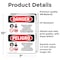 Signmission Inorganic Arsenic Cancer Hazard Bilingual Danger Sign, Vinyl Decal, 7in W x 10in L, 2PK OS-2PACK-DS-D-710-VS-1376 - alternate 6